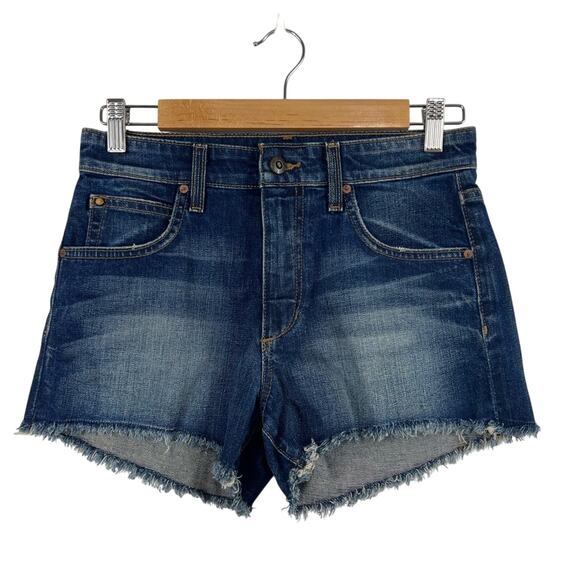 Joe's Jeans New Vintage Reserve Jean Shorts Size 25 Summer Denim Raw Edge Hem - Picture 1 of 11